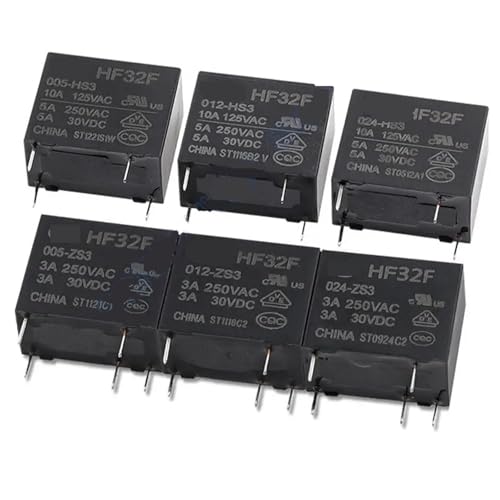 5PCS JZC/HF32F -005/012/024VDC -HS / HS3 / ZS3 / HSL3 / HSLQ3 3A 5A 8A 10A 250VAC 4Pin 5Pin Relais DC 5V 12V 24V JZC-32F-G-012-HS(005 (5VDC),HF32F-HSLQ3 (8A 4P)) von QZROPXOH