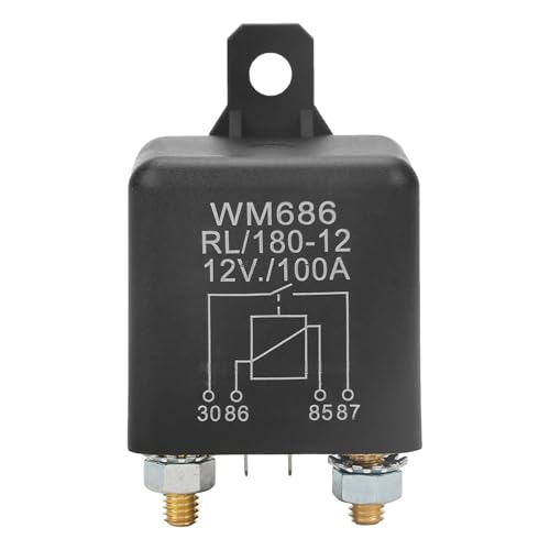 Autorelais, Autobatterie-Steuerrelais WM686 100 A Normal Open Hochleistungs-Autostarterrelais zur Steuerung der Batterie EIN/AUS RL/180 DC 12 V Autorelais, Autobatterie-Steuerrelais WM686 100 A Normal Open Hochleistungs-Autostarterrelais zur Steuerung der Batterie EIN/AUS RL/180 DC 12 V von QZROPXOH