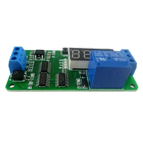 DC 5V 12V 24V Multifunktions-Verzögerungsrelais Zeitschalter Ein-/Ausschalten des PLC-Moduls(24V) von QZROPXOH