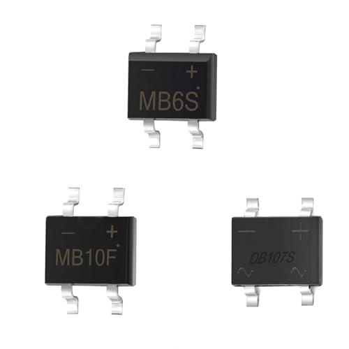 MB6S MB10S MB10F DB107S DB207S SMD Diode Bridge Rectifier MBS MBF 0,5 EINE 1A 2A 600V 1000V MB 6S 10S Einphasige Silizium Dioden(100Pcs MB10S) von QZROPXOH