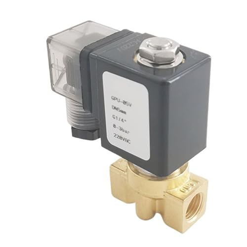 PU-05 Verdrahtungstyp 2-Wege-Direktwirkung NC Messing G1/4 "bsp Dampfmagnetventil for Dentalmaschinen FKM-Dichtung Öffnung 5mm(DC 12V) von QZROPXOH
