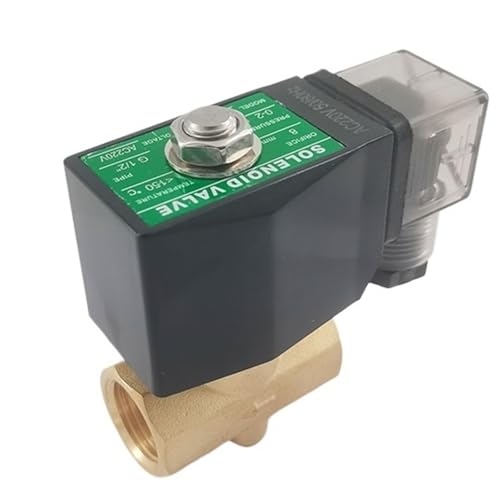 PU-08 Verdrahtungstyp AC 220 V 0~2 bar 2/2-Wege-Direktwirkend NC Messing G1/2" Bsp Wasser-Öl-Luft-Magnetventil Öffnung 8 mm(AC 110V) von QZROPXOH