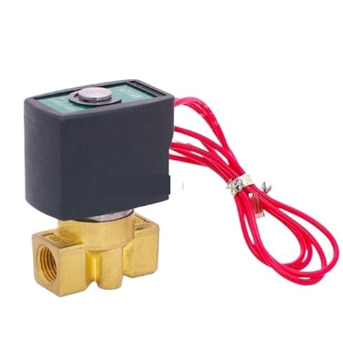 PU-M02 bedrahtetes 2/2-Wege-Direktwirkventil NC aus Messing mit G1/8" BSP, Heißwasser-Magnetventil, FKM-Dichtung, Öffnung 1,5 mm(AC 110V) von QZROPXOH