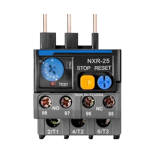 Relais NXR-25 0,63~1A-17-25A NXR-38 23A-32A-30A-40A NXR-100 80A-100A Thermisches Überlastrelais for AC-Schütz der NXC-Serie(NXR-38) von QZROPXOH