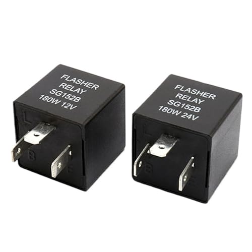 SG152B DC-Automobilrelais 3PIN Normalerweise geöffnetes Blitzrelais(12V) von QZROPXOH