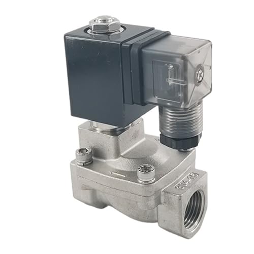 SPX-25 Edelstahl 1 Zoll Öffnung 25 mm NBR FKM Dichtung 16 bar Normalerweise geschlossenes Pilot-Magnetventil SUS 304(AC 220V,EPDM) von QZROPXOH