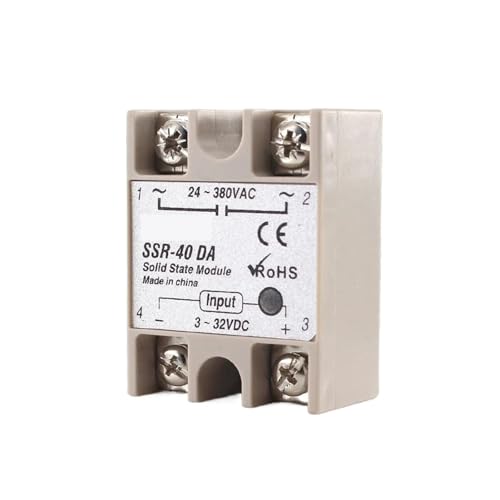 SSR-10 25 30 40 50 60 DD AD AA 10A 25A 40A Halbleiterrelaismodul 3-32 V Eingang DC 24-380 V AC Ausgang Steuerung AC DC(DC control AC,SSR-90A) von QZROPXOH