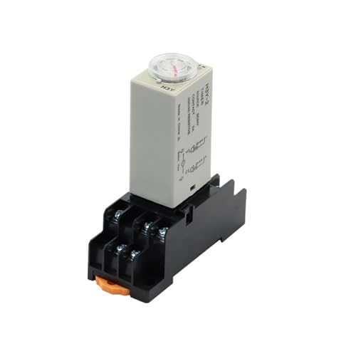 Verzögerungstimer H3Y-2 AC110V AC220V AC380V Mit Basissockel Einschaltverzögerung Drehknopf DPDT 0-60 Min Timer Timing Zeitrelais(30s,AC24V) von QZROPXOH