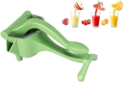QZVCGSTA Manual Lemon Juicer,Manual Citrus Juicer,Portable Manual Juicer, Removable Juicer, Easy to Clean（Grass Green） von QZVCGSTA