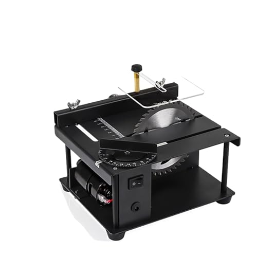 QZXCVH 150W Multifunktionale Mini Tischkreissäge DC Holzbearbeitung Formatkreissäge Jade Handgemachte DIY Handwerk Schneidemaschine Winkelschnittwerkzeuge für Profis und Heimwerker(Angle Model C) von QZXCVH