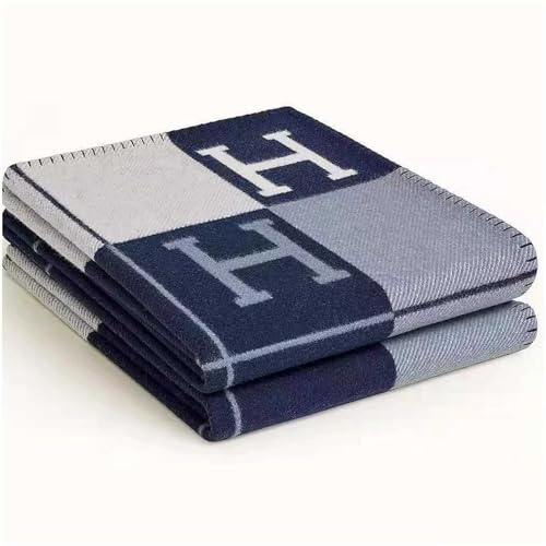 QZYGWCS H Decke Weiche Überwurfdecke Warme und Gemütliche Überwurfdecke Tragbare Karierte Fleece Überwurfdecke Perfekt für Heimdekoration Freizeit und Den Täglichen Gebrauch von QZYGWCS