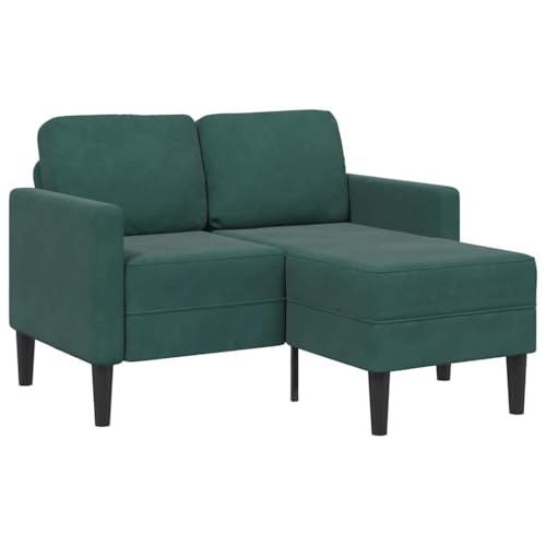 QZZCED 2-Sitzer-Sofa mit Chaiselongue L-Form Dunkelgrün Schlafzimmersofas Wohnzimmersofa für Wohnzimmer 125 cm Samt QZZCED 2-Sitzer-Sofa mit Chaiselongue L-Form Dunkelgrün Schlafzimmersofas Wohnzimmersofa für Wohnzimmer 125 cm Samt von QZZCED