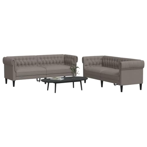 QZZCED 2-TLG. Sofagarnitur Taupe Stoff Multifunktionales Sofa Wohnzimmersofas für Wohnzimmer QZZCED 2-TLG. Sofagarnitur Taupe Stoff Multifunktionales Sofa Wohnzimmersofas für Wohnzimmer von QZZCED