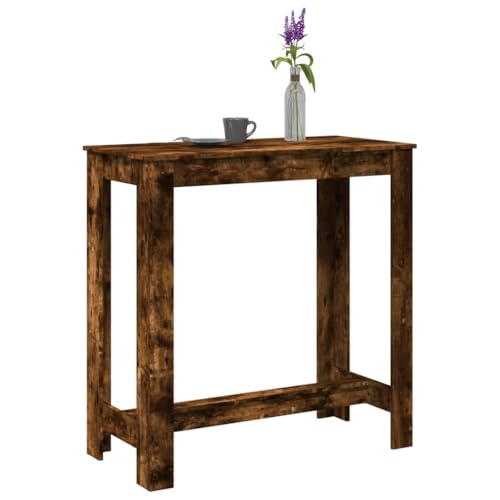 QZZCED Bartisch Räuchereiche Küchentisch Tisch für Wohnzimmer für Wohnzimmer 102x50x103,5 cm Holzwerkstoff QZZCED Bartisch Räuchereiche Küchentisch Tisch für Wohnzimmer für Wohnzimmer 102x50x103,5 cm Holzwerkstoff von QZZCED