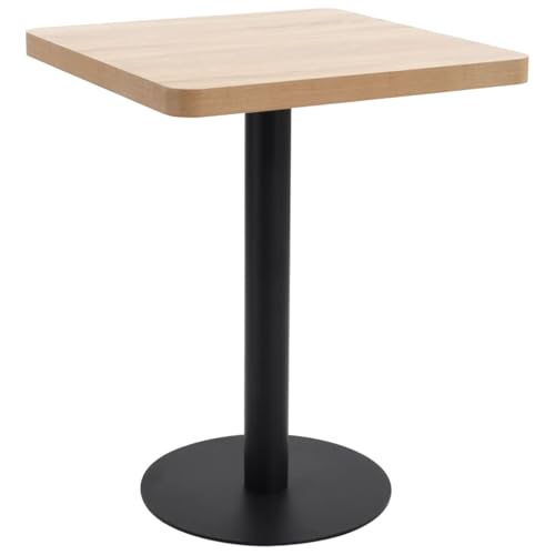 QZZCED Bistrotisch Hellbraun Esszimmermöbel Küchen Esstisch für Küche 60x60 cm MDF QZZCED Bistrotisch Hellbraun Esszimmermöbel Küchen Esstisch für Küche 60x60 cm MDF von QZZCED
