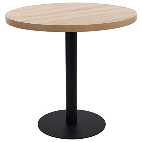 QZZCED Bistrotisch Hellbraun Familientisch Küchen Esstisch für Küche 80 cm MDF QZZCED Bistrotisch Hellbraun Familientisch Küchen Esstisch für Küche 80 cm MDF von QZZCED