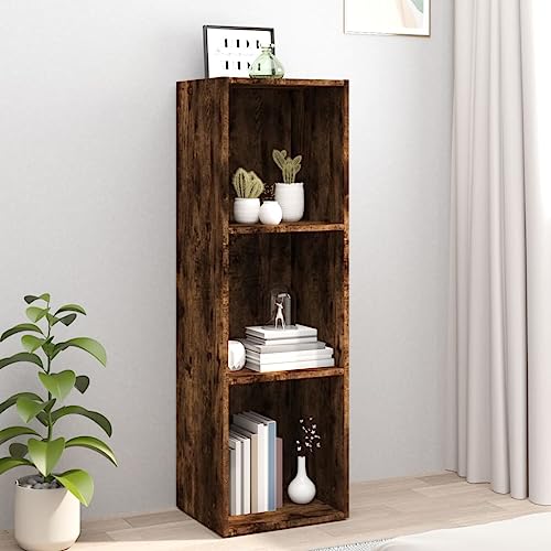 QZZCED Bücherschrank/TV-Schrank Räuchereiche Vielseitiges Regal für Bücher Dekoratives Regal für Hotel 36x30x114cm Holzwerkstoff QZZCED Bücherschrank/TV-Schrank Räuchereiche Vielseitiges Regal für Bücher Dekoratives Regal für Hotel 36x30x114cm Holzwerkstoff von QZZCED