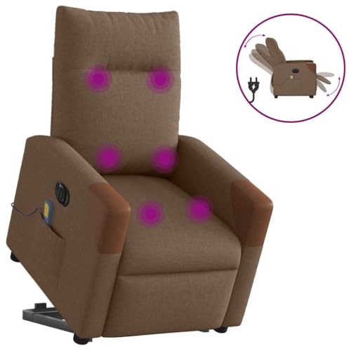 QZZCED Elektrischer Massagesessel mit Aufstehhilfe Braun Stoff Bürostuhl Bürosessel für Wohnzimmer Büro QZZCED Elektrischer Massagesessel mit Aufstehhilfe Braun Stoff Bürostuhl Bürosessel für Wohnzimmer Büro von QZZCED