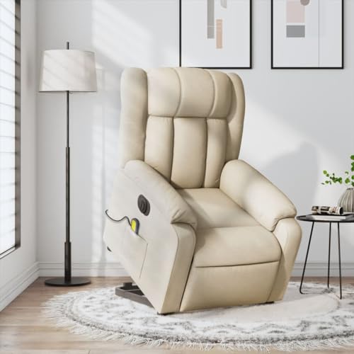 QZZCED Elektrischer Massagesessel mit Aufstehhilfe Creme Stoff Schlafzimmerstuhl Wohnzimmersessel für Küche Hotel QZZCED Elektrischer Massagesessel mit Aufstehhilfe Creme Stoff Schlafzimmerstuhl Wohnzimmersessel für Küche Hotel von QZZCED
