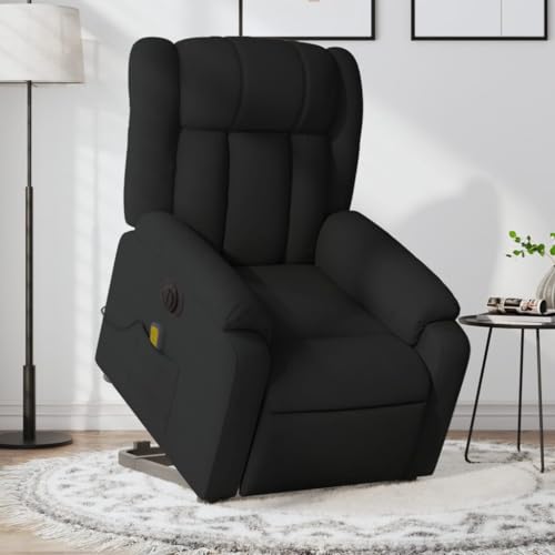 QZZCED Elektrischer Massagesessel mit Aufstehhilfe Schwarz Stoff Schlafzimmerstuhl Wartezimmersessel für Büro Hotel QZZCED Elektrischer Massagesessel mit Aufstehhilfe Schwarz Stoff Schlafzimmerstuhl Wartezimmersessel für Büro Hotel von QZZCED