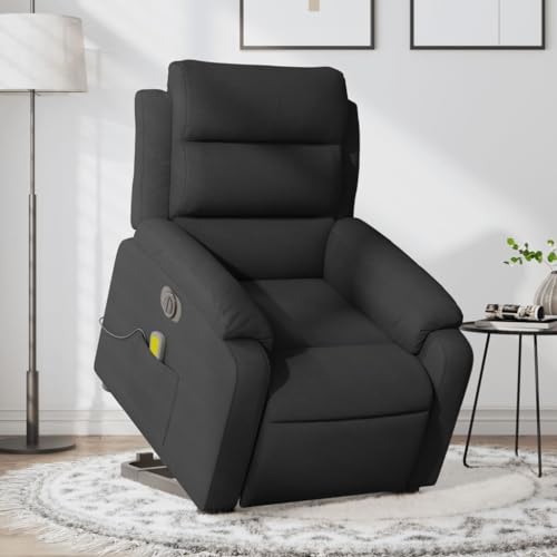 QZZCED Elektrischer Massagesessel mit Aufstehhilfe Schwarz Stoff Schlafzimmerstuhl Wartezimmerstuhl für Büro Küche QZZCED Elektrischer Massagesessel mit Aufstehhilfe Schwarz Stoff Schlafzimmerstuhl Wartezimmerstuhl für Büro Küche von QZZCED