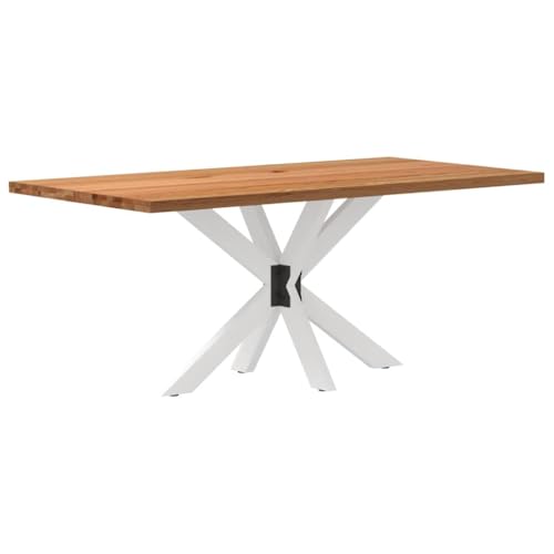QZZCED Esstisch Hellbraun Küchentisch Vielseitiger Esstisch für Wohnzimmer 180x90x74 cm Massivholz Eiche Rechteckig QZZCED Esstisch Hellbraun Küchentisch Vielseitiger Esstisch für Wohnzimmer 180x90x74 cm Massivholz Eiche Rechteckig von QZZCED