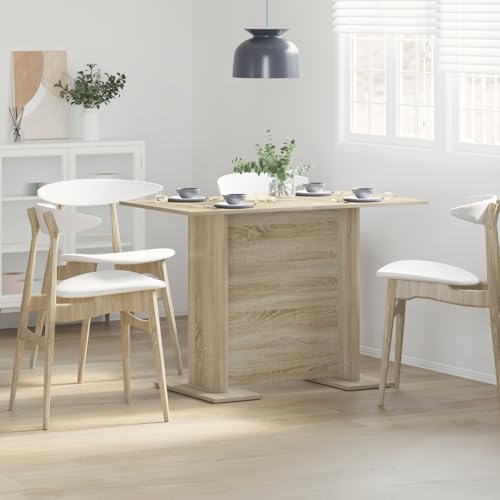 QZZCED Esstisch Sonoma Eiche Mahlzeittisch Familien Esstisch für Küche 110x60x75 cm Holzwerkstoff QZZCED Esstisch Sonoma Eiche Mahlzeittisch Familien Esstisch für Küche 110x60x75 cm Holzwerkstoff von QZZCED