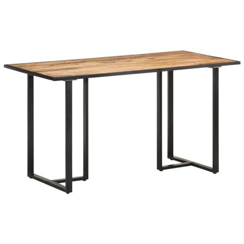 QZZCED Esstisch Tisch für Wohnzimmer Tafel für Wohnzimmer 140 cm Raues Mangoholz QZZCED Esstisch Tisch für Wohnzimmer Tafel für Wohnzimmer 140 cm Raues Mangoholz von QZZCED