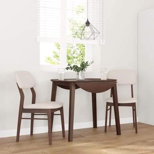 QZZCED Esszimmerstühle mit Kissen 2 STK. Braun Massivholz Gummibaum Esszimmermöbel Bequeme Stühle für Wohnzimmer QZZCED Esszimmerstühle mit Kissen 2 STK. Braun Massivholz Gummibaum Esszimmermöbel Bequeme Stühle für Wohnzimmer von QZZCED