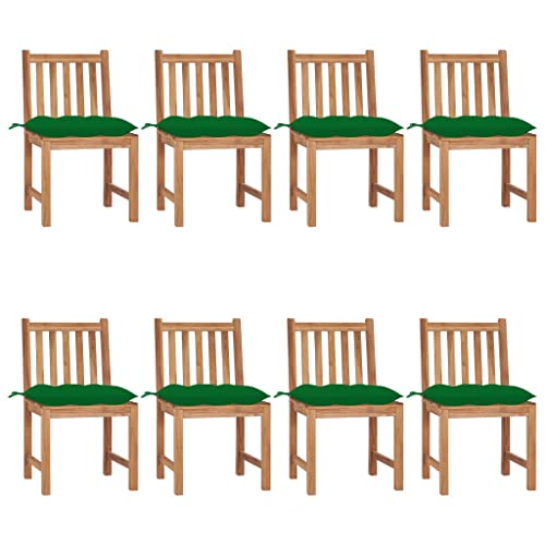 QZZCED Gartenstühle 8 STK. mit Kissen Massivholz Teak Terrassenmöbel Outdoor-Stühle für Innenhöfe QZZCED Gartenstühle 8 STK. mit Kissen Massivholz Teak Terrassenmöbel Outdoor-Stühle für Innenhöfe von QZZCED