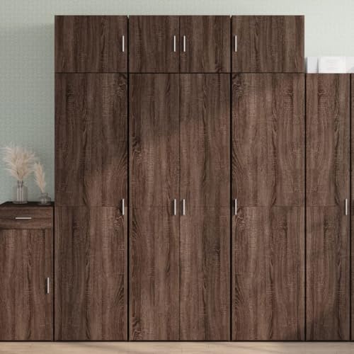 QZZCED Highboard Braun Eichen-Optik Aufbewahrungsmöbel für Schlafzimmer Diele 70x42,5x185 cm Holzwerkstoff QZZCED Highboard Braun Eichen-Optik Aufbewahrungsmöbel für Schlafzimmer Diele 70x42,5x185 cm Holzwerkstoff von QZZCED