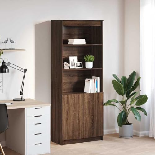 QZZCED Highboard Braun Eichen-Optik Wohnzimmerschrank für Wohnzimmer Küche 70x35x180 cm Holzwerkstoff QZZCED Highboard Braun Eichen-Optik Wohnzimmerschrank für Wohnzimmer Küche 70x35x180 cm Holzwerkstoff von QZZCED