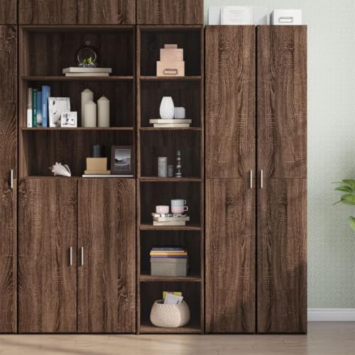 QZZCED Highboard Braun Eichen-Optik flurschrank für Diele Küche 40x41x185 cm Holzwerkstoff QZZCED Highboard Braun Eichen-Optik flurschrank für Diele Küche 40x41x185 cm Holzwerkstoff von QZZCED