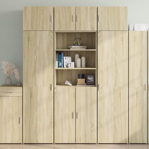 QZZCED Highboard Sonoma-Eiche Wohnzimmerschränke für Diele Wohnzimmer 70x42,5x185 cm Holzwerkstoff QZZCED Highboard Sonoma-Eiche Wohnzimmerschränke für Diele Wohnzimmer 70x42,5x185 cm Holzwerkstoff von QZZCED