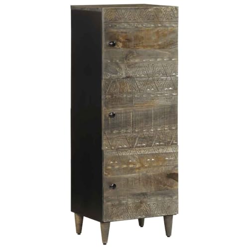 QZZCED Highboard Wohnzimmermöbel für Schlafzimmer Wohnzimmer 40x33x110 cm Massivholz Mango von QZZCED