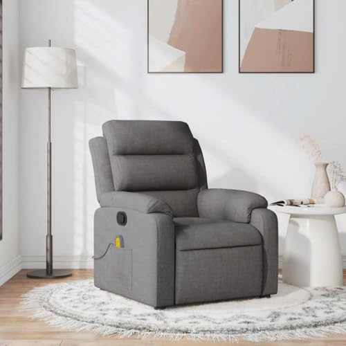 QZZCED Massagesessel Dunkelgrau Stoff Stuhl Wohnzimmerstuhl für Büro Küche QZZCED Massagesessel Dunkelgrau Stoff Stuhl Wohnzimmerstuhl für Büro Küche von QZZCED