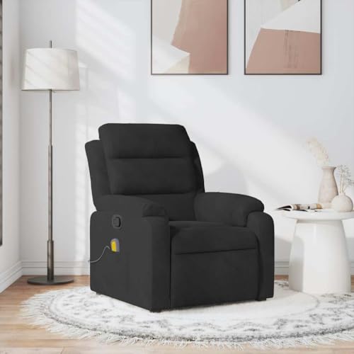 QZZCED Massagesessel Schwarz Samt Bürosessel Schlafzimmerstuhl für Büro Wohnzimmer QZZCED Massagesessel Schwarz Samt Bürosessel Schlafzimmerstuhl für Büro Wohnzimmer von QZZCED