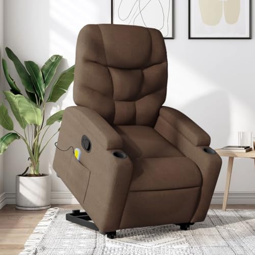 QZZCED Massagesessel mit Aufstehhilfe Braun Stoff Sitzmöbel Bürosessel für Küche Schlafzimmer QZZCED Massagesessel mit Aufstehhilfe Braun Stoff Sitzmöbel Bürosessel für Küche Schlafzimmer von QZZCED