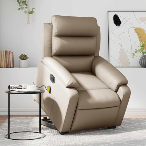 QZZCED Massagesessel mit Aufstehhilfe Elektrisch Cappuccino Kunstleder Lesesessel Bürostuhl für Küche Wohnzimmer QZZCED Massagesessel mit Aufstehhilfe Elektrisch Cappuccino Kunstleder Lesesessel Bürostuhl für Küche Wohnzimmer von QZZCED