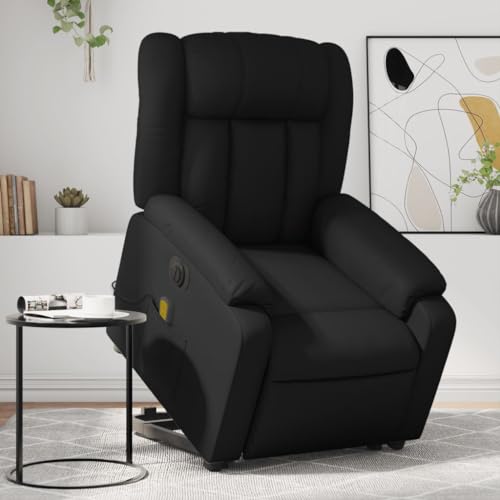 QZZCED Massagesessel mit Aufstehhilfe Elektrisch Schwarz Kunstleder Lesesessel Bürosessel für Büro Schlafzimmer QZZCED Massagesessel mit Aufstehhilfe Elektrisch Schwarz Kunstleder Lesesessel Bürosessel für Büro Schlafzimmer von QZZCED