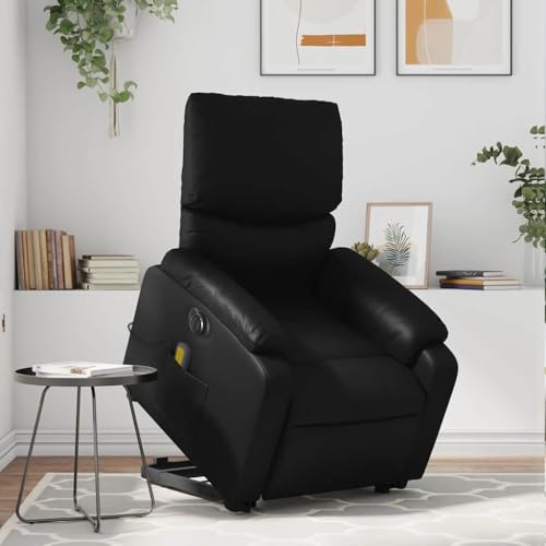 QZZCED Massagesessel mit Aufstehhilfe Elektrisch Schwarz Kunstleder Lesesessel Sitzmöbel für Büro Schlafzimmer QZZCED Massagesessel mit Aufstehhilfe Elektrisch Schwarz Kunstleder Lesesessel Sitzmöbel für Büro Schlafzimmer von QZZCED