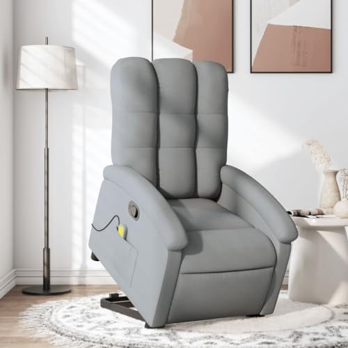 QZZCED Massagesessel mit Aufstehhilfe Hellgrau Stoff Wohnzimmersessel Lesesessel für Küche Wohnzimmer QZZCED Massagesessel mit Aufstehhilfe Hellgrau Stoff Wohnzimmersessel Lesesessel für Küche Wohnzimmer von QZZCED
