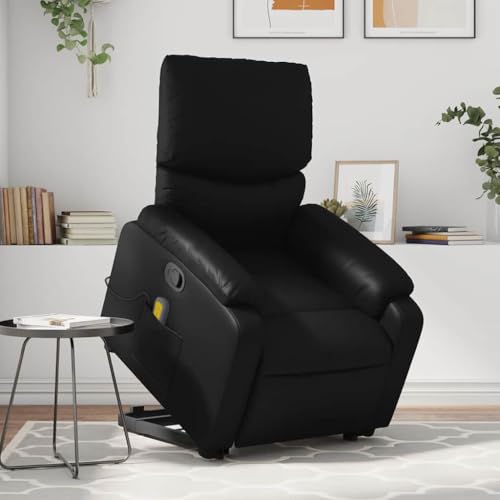 QZZCED Massagesessel mit Aufstehhilfe Schwarz Kunstleder Wohnzimmersessel Schlafzimmerstuhl für Schlafzimmer Hotel QZZCED Massagesessel mit Aufstehhilfe Schwarz Kunstleder Wohnzimmersessel Schlafzimmerstuhl für Schlafzimmer Hotel von QZZCED