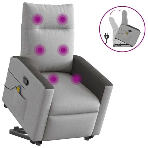 QZZCED Massagesessel mit Aufstehhilfe Wolkengrau Stoff Bürostuhl Wartezimmerstuhl für Küche Wohnzimmer QZZCED Massagesessel mit Aufstehhilfe Wolkengrau Stoff Bürostuhl Wartezimmerstuhl für Küche Wohnzimmer von QZZCED