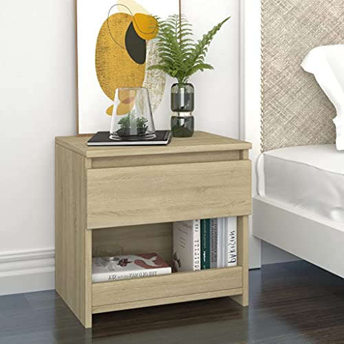 QZZCED Nachttisch Sonoma-Eiche Nachttischkommoden Nachttische für Schlafzimmer 40x30x39 cm Holzwerkstoff QZZCED Nachttisch Sonoma-Eiche Nachttischkommoden Nachttische für Schlafzimmer 40x30x39 cm Holzwerkstoff von QZZCED