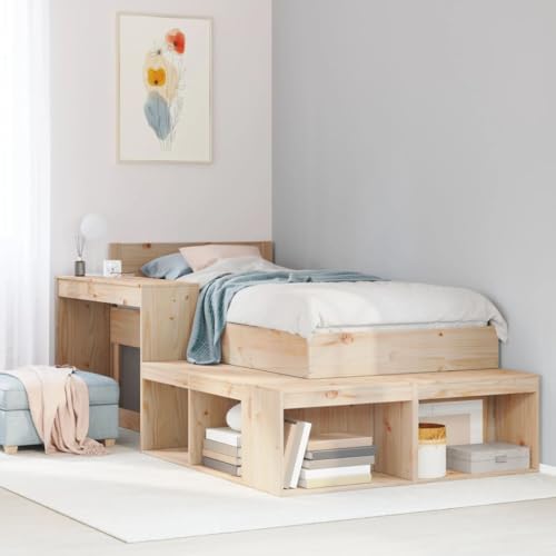 QZZCED Nachttisch mit Schreibtisch Nachttische Nachtschränke für Schlafzimmer 232x122x75 cm Massivholz Kiefer QZZCED Nachttisch mit Schreibtisch Nachttische Nachtschränke für Schlafzimmer 232x122x75 cm Massivholz Kiefer von QZZCED