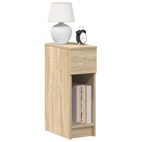 QZZCED Nachttisch mit Schublade Sonoma-Eiche Nachtschränke Nachttische für Schlafzimmer 20x36x60 cm QZZCED Nachttisch mit Schublade Sonoma-Eiche Nachtschränke Nachttische für Schlafzimmer 20x36x60 cm von QZZCED