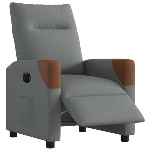 QZZCED Relaxsessel Elektrisch Dunkelgrau Stoff Wartezimmersessel Wohnzimmersessel für Schlafzimmer Wohnzimmer QZZCED Relaxsessel Elektrisch Dunkelgrau Stoff Wartezimmersessel Wohnzimmersessel für Schlafzimmer Wohnzimmer von QZZCED