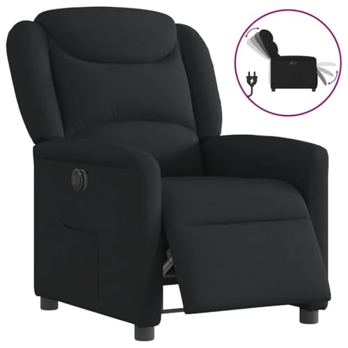 QZZCED Relaxsessel Elektrisch Schwarz Stoff Stuhl Lesesessel für Küche Hotel QZZCED Relaxsessel Elektrisch Schwarz Stoff Stuhl Lesesessel für Küche Hotel von QZZCED