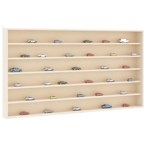 QZZCED Sammlervitrine aus Holz mit 6 Regalen Dekoregal Schwebendes Wandregal für Büro Bad 80x8,5x55 cm QZZCED Sammlervitrine aus Holz mit 6 Regalen Dekoregal Schwebendes Wandregal für Büro Bad 80x8,5x55 cm von QZZCED